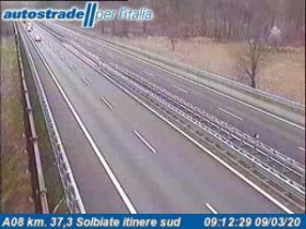 Obraz podglądu z kamery internetowej Albizzate - Traffic A08 - KM 37,3